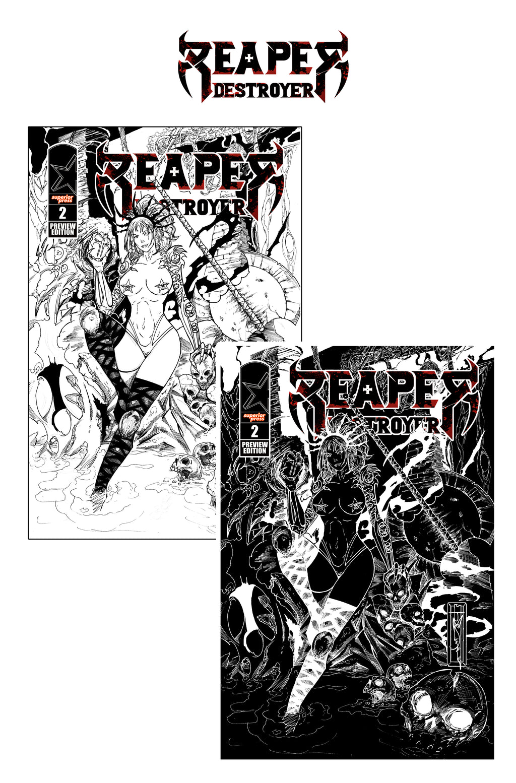 2 Pack-Reaper Destroyer #2 Preview Edition