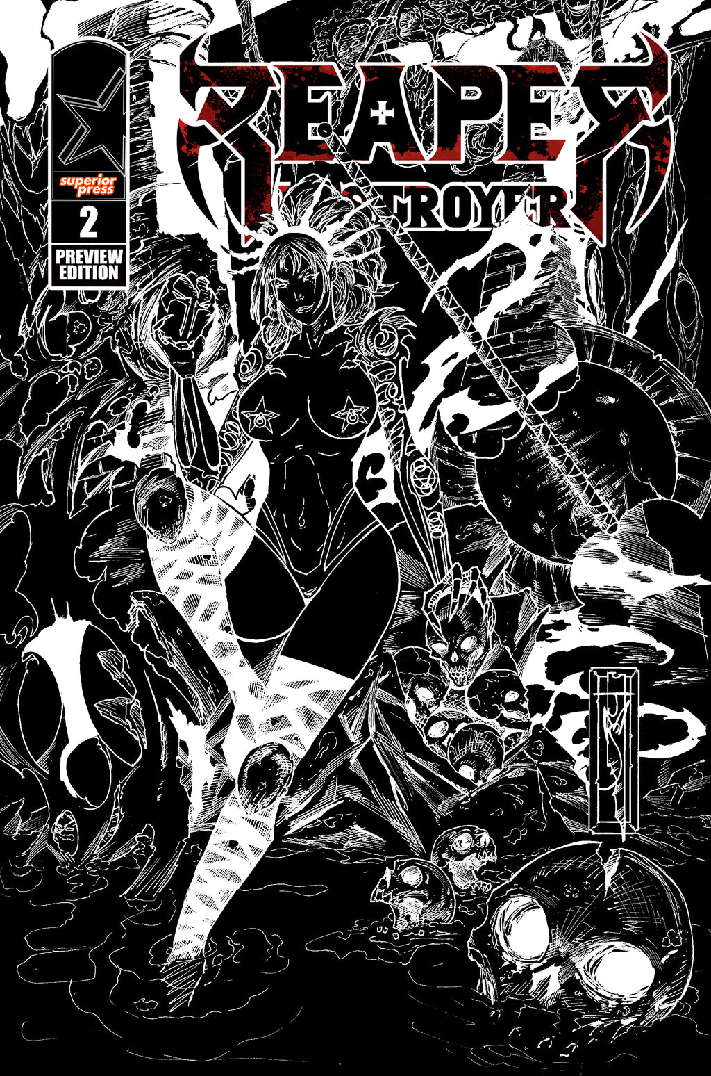 Reaper Destroyer #2: Black Cover Preview Edition (Cover B)