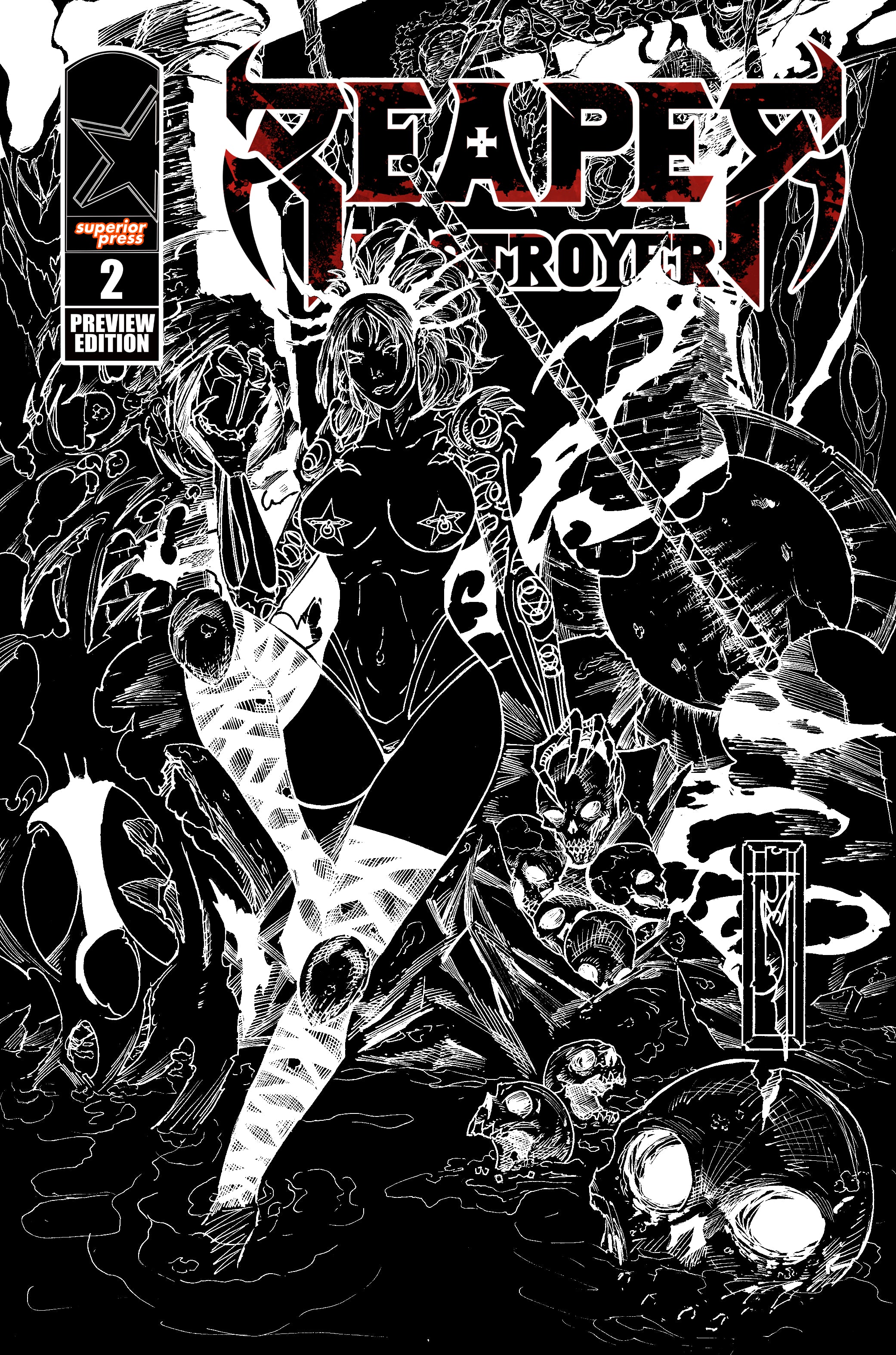Reaper Destroyer #2: Black Cover Preview Edition (Cover B)